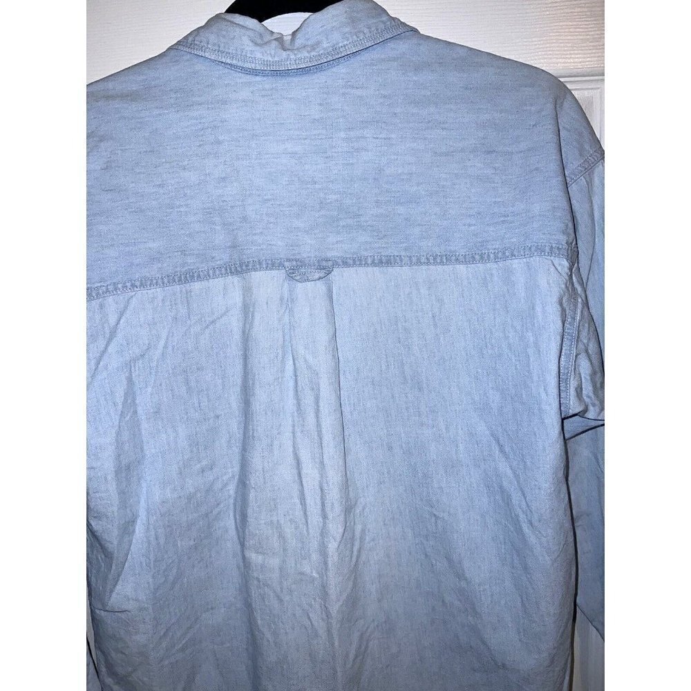 Vintage COLUMBIA Womens Chambray Long Sleeve Button Shirt Embroidered - Picture 6 of 7
